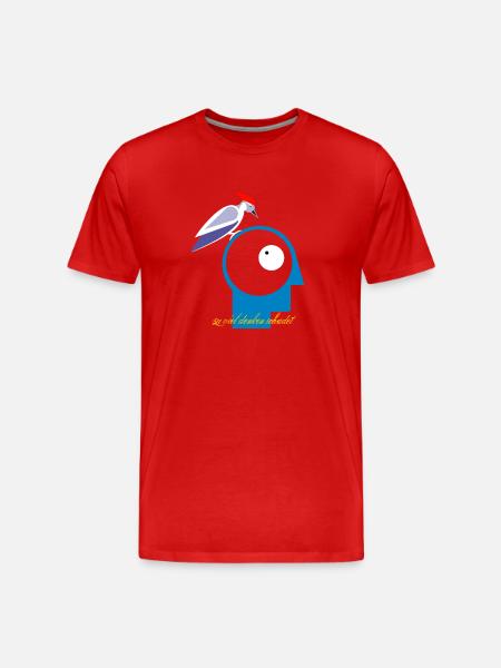 Too much thinking is harmful - Men's Premium Organic T-Shirt - red