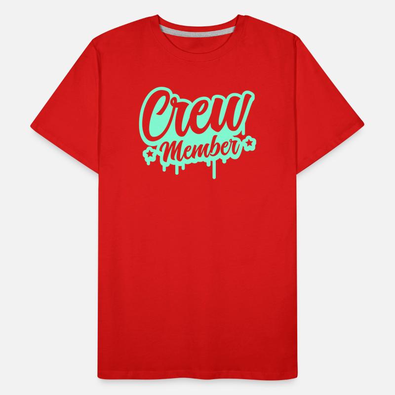 Crew Member Spritz Script Männer Premium Bio T-Shirt