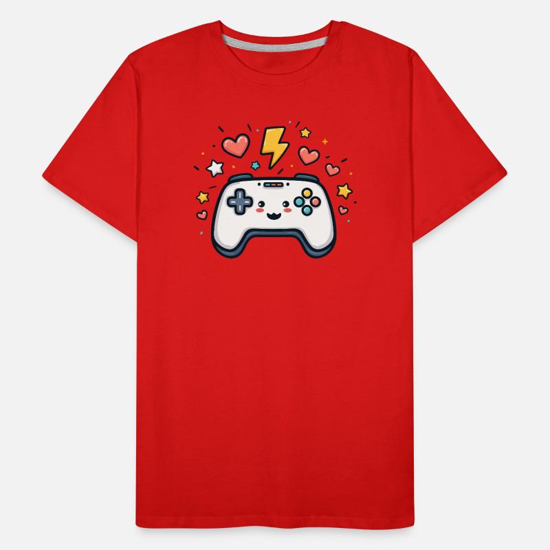Kawaii Game Controller Sparkling Men's Premium Organic T-Shirt