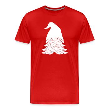Gnome Costume Hommes Gnome Noël Arbre Gnome - T-shirt bio Premium Homme - rouge - Devant - Damien (186cm)