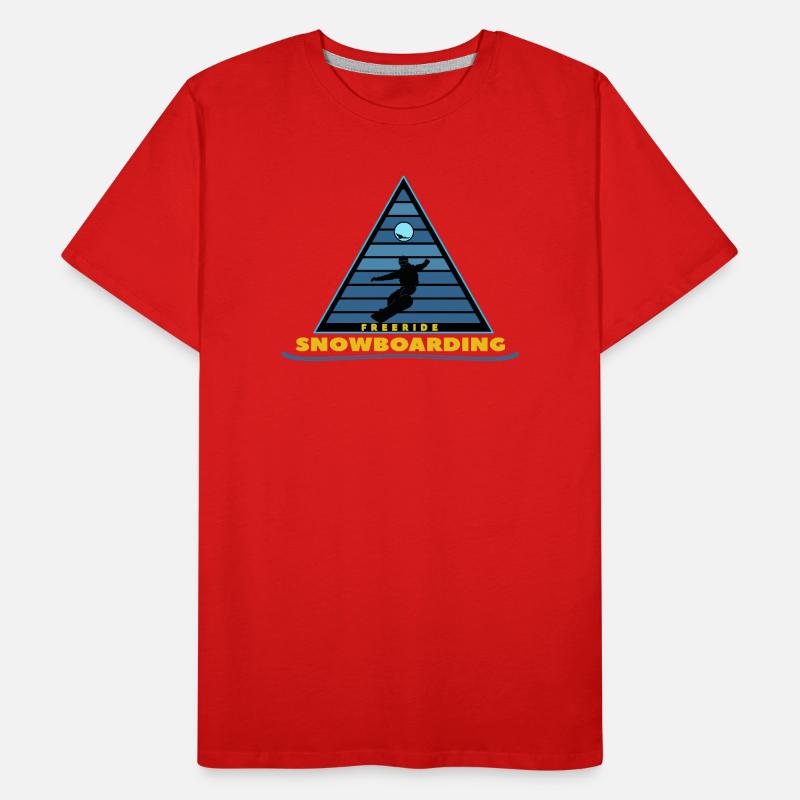 Freeride-Snowboarding Männer Premium Bio T-Shirt