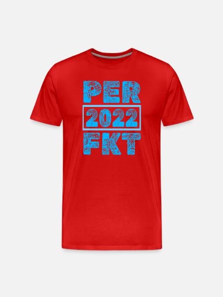 Perfected 2022 - Men's Premium Organic T-Shirt - red