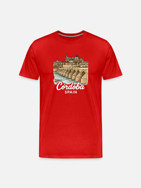 Cordoba Spanien - Männer Premium Bio T-Shirt - Rot