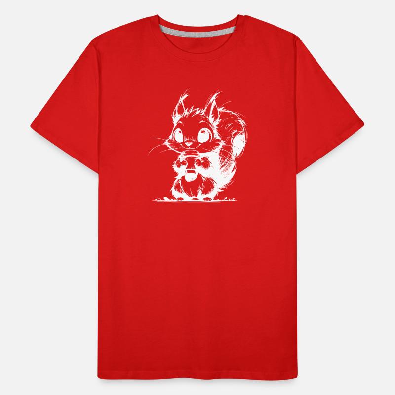 Waldbewohner mit Kaffee Waldrand Kaffeeklatsch Männer Premium Bio T-Shirt