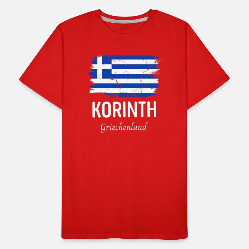 Korinth Männer Premium Bio T-Shirt
