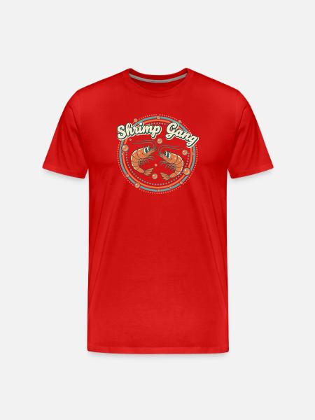 Shrimp Gang - Men's Premium Organic T-Shirt - red