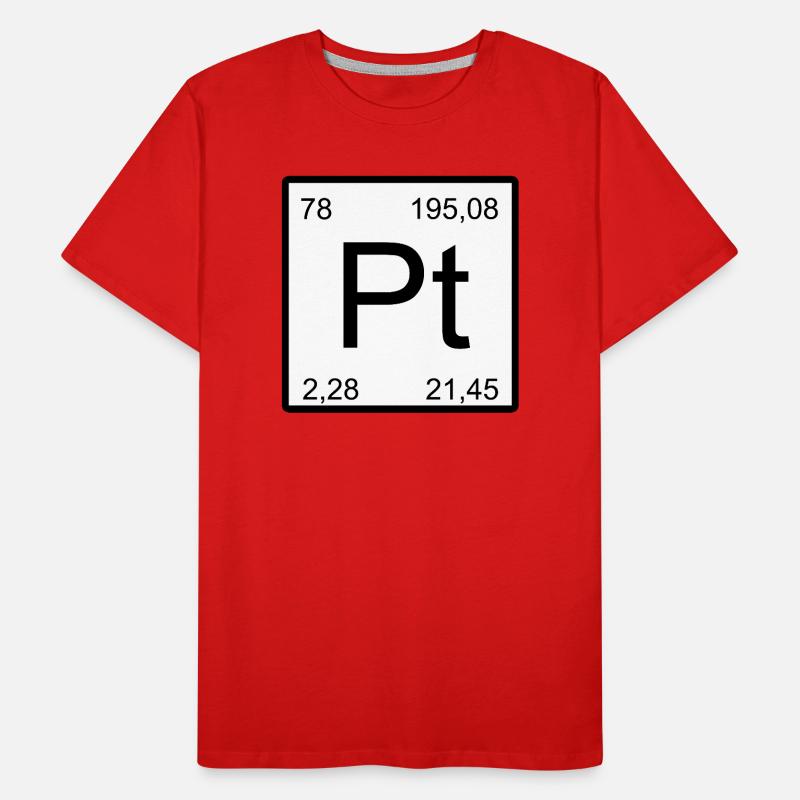Platinum Pt Element Typog Men's Premium Organic T-Shirt