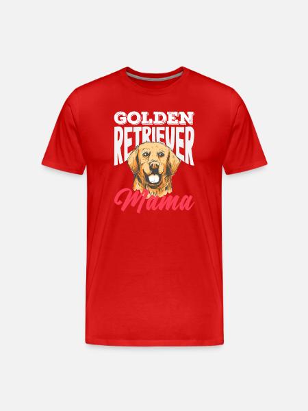 Golden Retriever Owner Owner Gift - Men's Premium Organic T-Shirt - red
