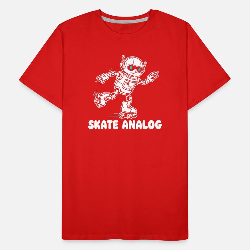Robot Skate Analogique T-shirt bio Premium Homme