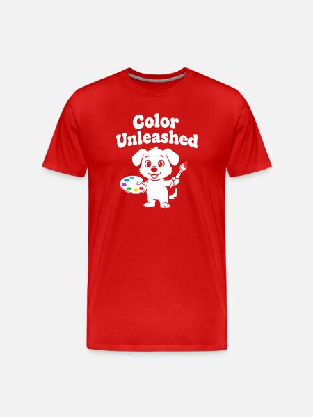 Farbfreigeist Hund - T-shirt bio Premium Homme - rouge