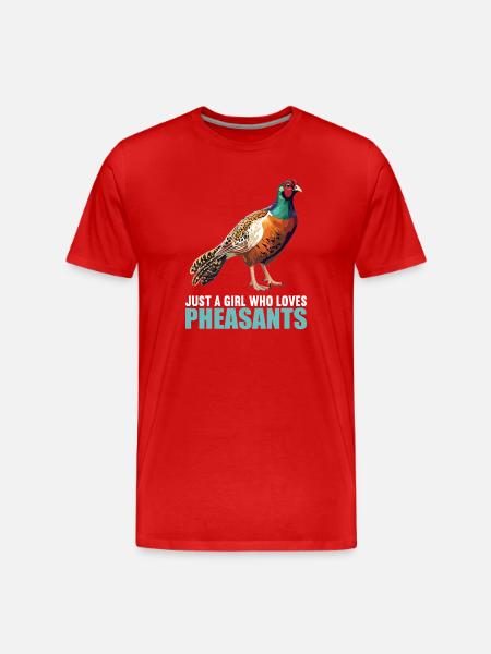 Pheasants Pheasant - Men's Premium Organic T-Shirt - red