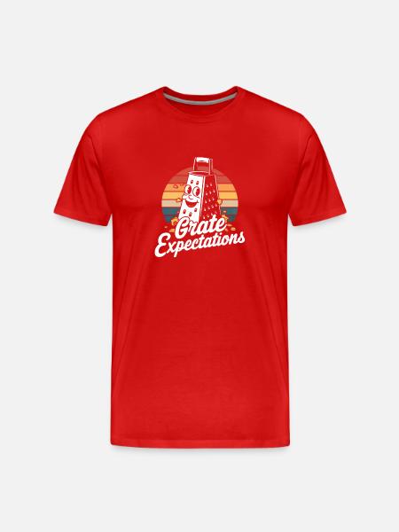 Cheese Humor - Men's Premium Organic T-Shirt - red