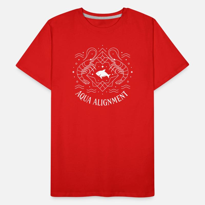 Aqua Alignment Männer Premium Bio T-Shirt