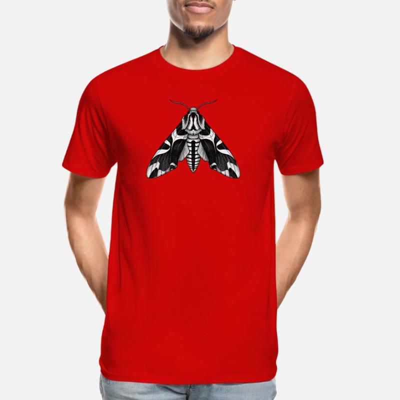 Moth Shadow Pattern Moth Black Moth Men's Premium Organic T-Shirt