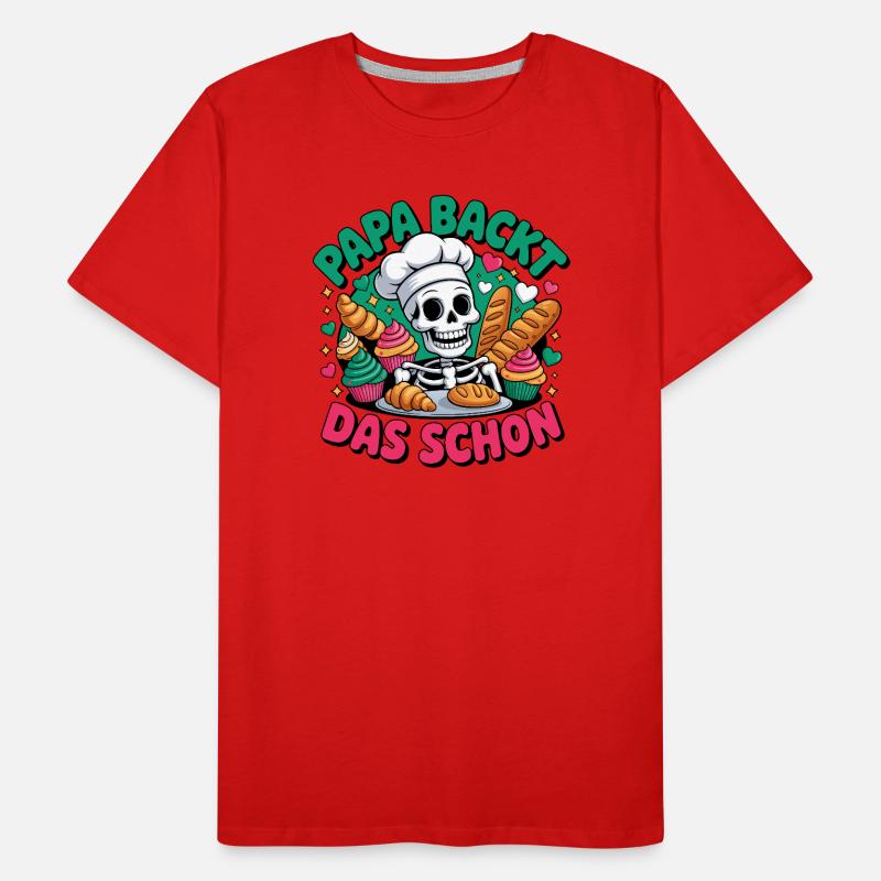 Papa Backt Das Schon Männer Premium Bio T-Shirt