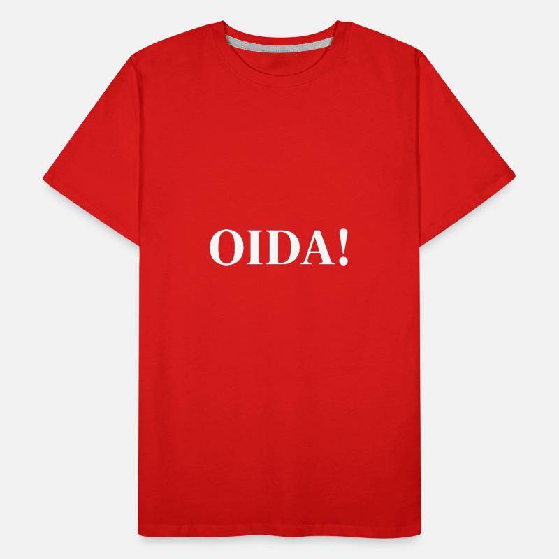 OIDA! Kontrast-Statement Männer Premium Bio T-Shirt