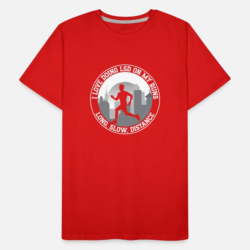Marathon Runner LOve Doing LSD My Run Running Gift Männer Premium Bio T-Shirt