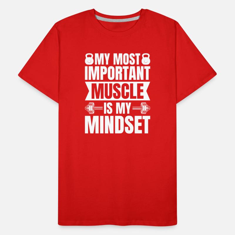 Powerlifting Bodybuilder Important My Mindset Gym Männer Premium Bio T-Shirt