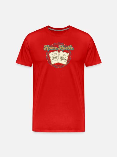 Home Hustle Retro - Men's Premium Organic T-Shirt - red