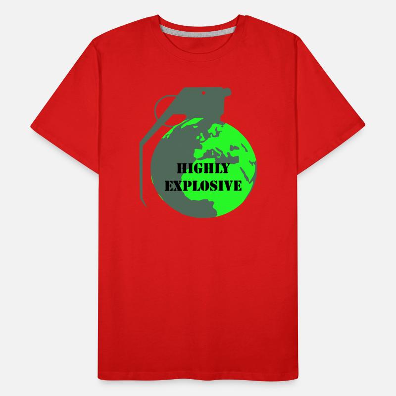 Explosive Erde Männer Premium Bio T-Shirt