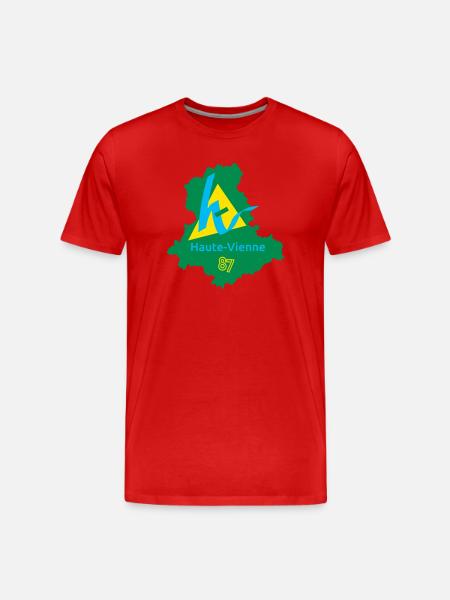 Haute-vienne 87 - T-shirt bio Premium Homme - rouge
