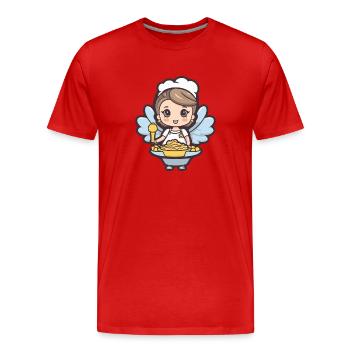 Pâtisserie Fée Cuisson Cuisson - T-shirt bio Premium Homme - rouge - Devant - Damien (186cm)