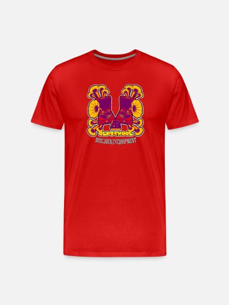 Disc jockey - Men's Premium Organic T-Shirt - red