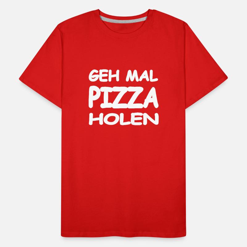 Pizza Männer Premium Bio T-Shirt