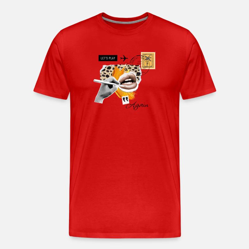 Puket LifeStyle - Männer Premium Bio T-Shirt - Rot
