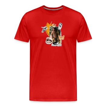 Phuket-Lebensstil - Männer Premium Bio T-Shirt - Rot - Vorne - Damien (186cm)