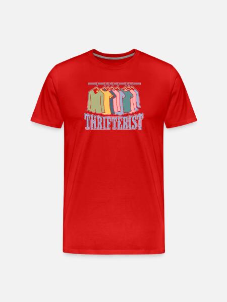 Thrift Shopper Thrifterist Thrift Store - Men's Premium Organic T-Shirt - red