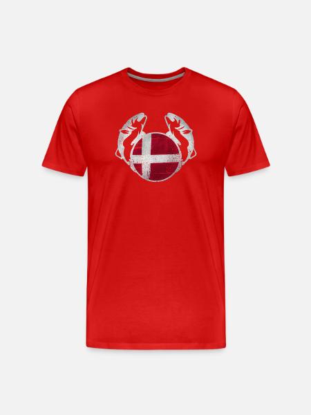 Danemark Pêche - T-shirt bio Premium Homme - rouge