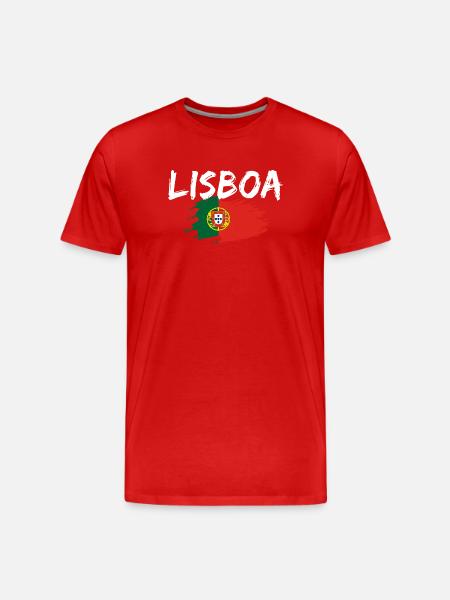 Lisboa Portugal Lisbon - Men's Premium Organic T-Shirt - red