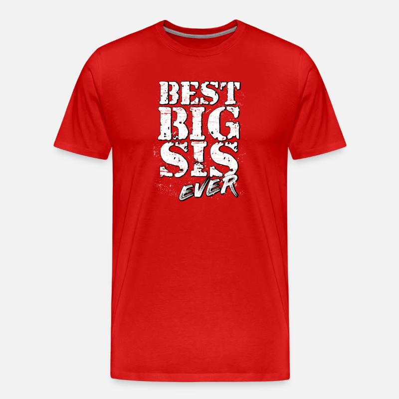 Schwester - Männer Premium Bio T-Shirt - Rot
