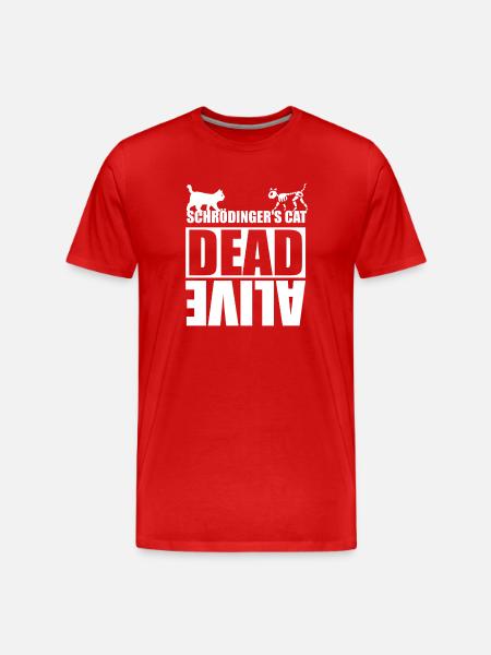 Schrödinger's cat - Men's Premium Organic T-Shirt - red