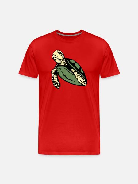 Turtle Turtles - Men's Premium Organic T-Shirt - red