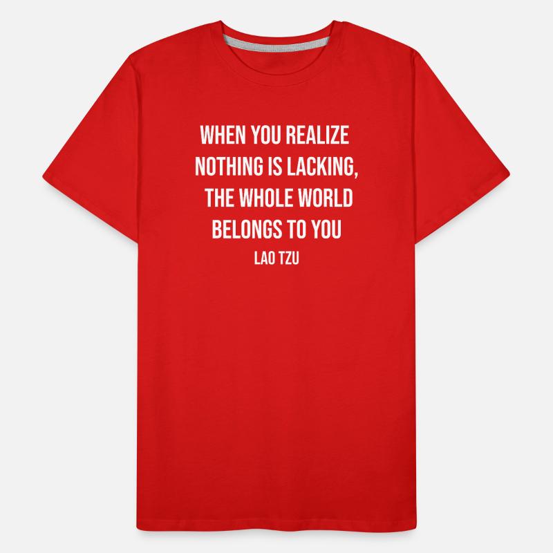 Lao Tzu Realisierungszitat Tee Männer Premium Bio T-Shirt