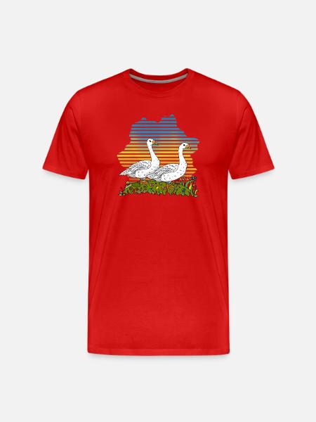 Oies - T-shirt bio Premium Homme - rouge