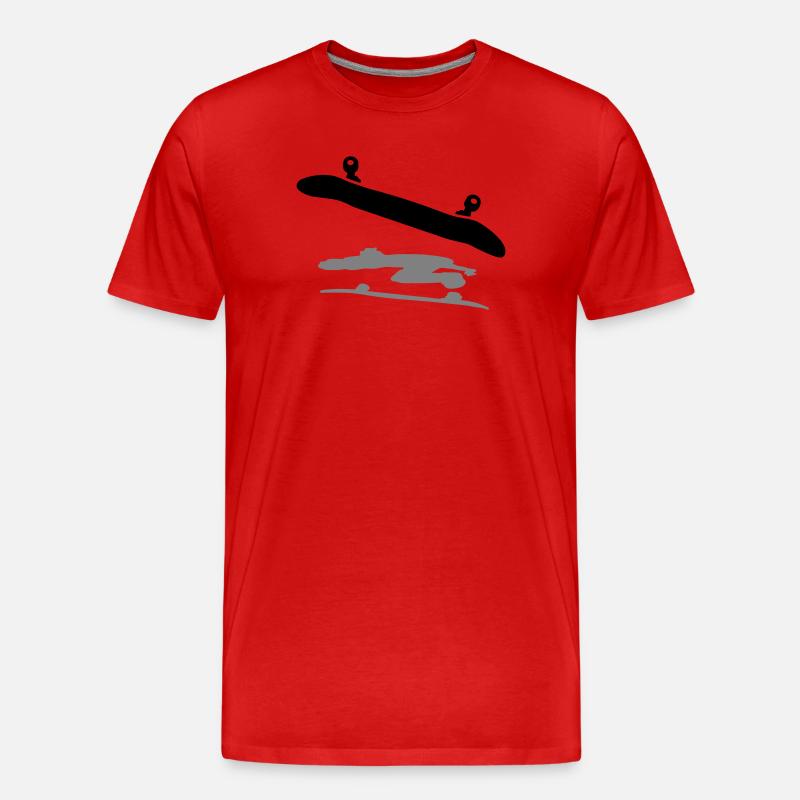 Skateboard - Men's Premium Organic T-Shirt - red