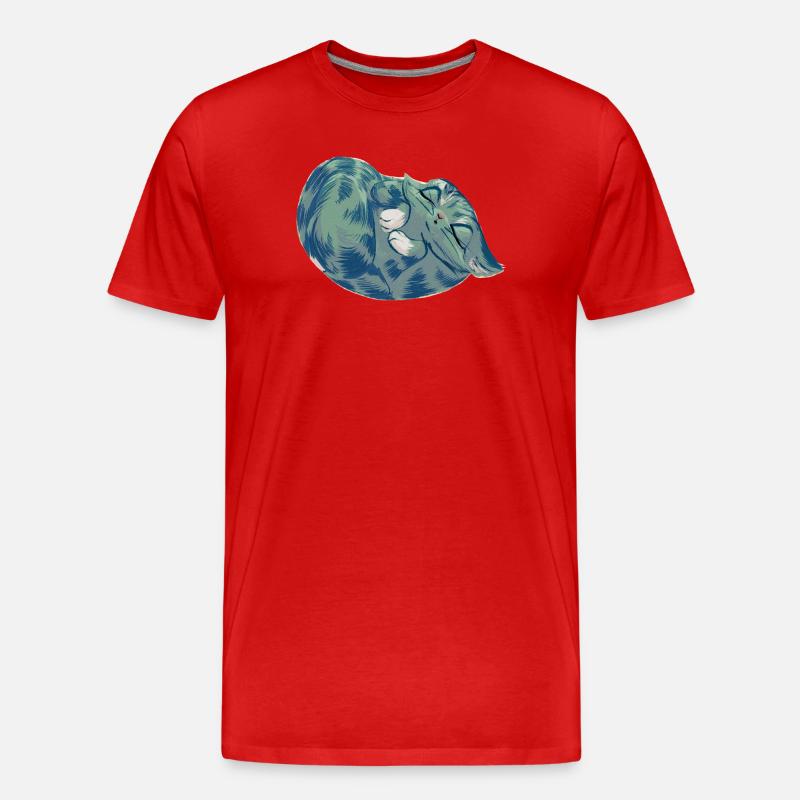 Squishy Azure - Männer Premium Bio T-Shirt - Rot