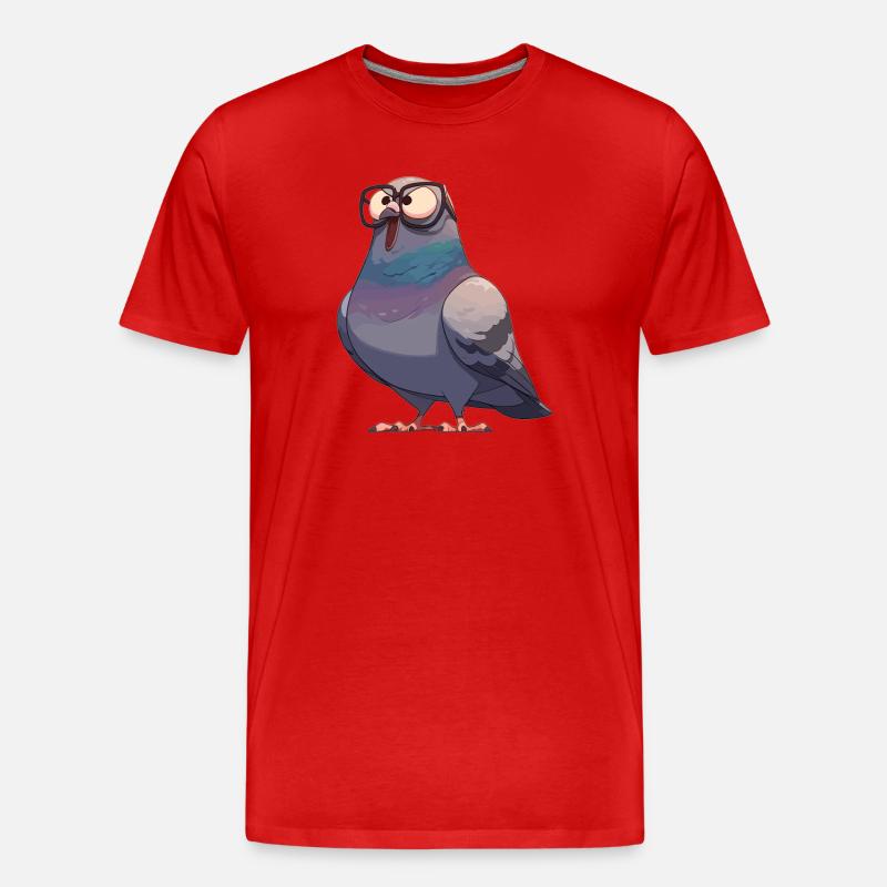 Tauben Taube - Männer Premium Bio T-Shirt - Rot