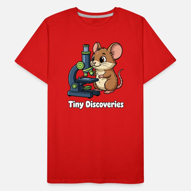 Petites découvertes Microscope souris T-shirt bio Premium Homme