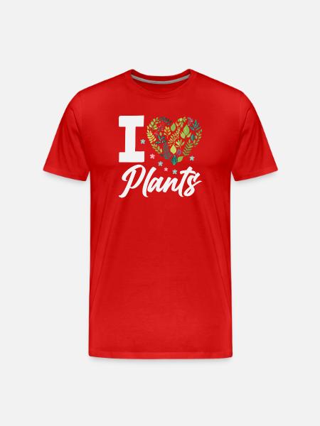 Garden & Plant Lovers Gifts - Men's Premium Organic T-Shirt - red