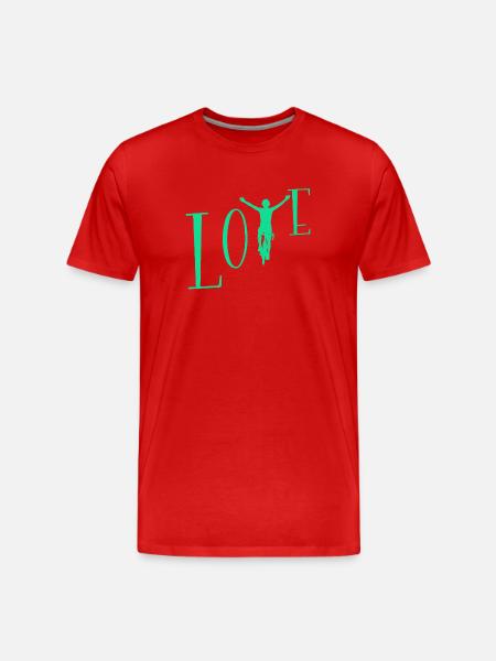 J’adore le vélo - T-shirt bio Premium Homme - rouge