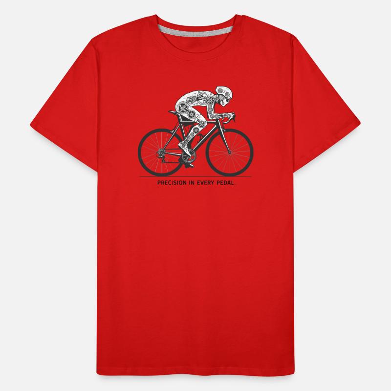 Gearbound Skeleton Cyclist Men's Premium Organic T-Shirt