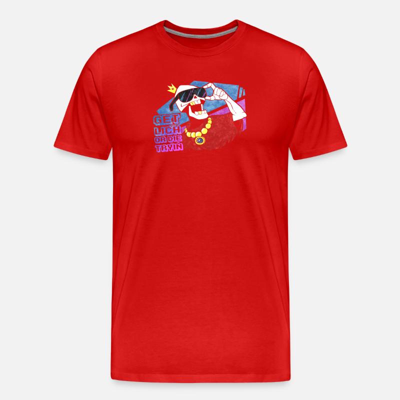 Get Lich V1 - Männer Premium Bio T-Shirt - Rot