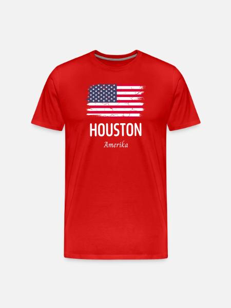 Houston - T-shirt bio Premium Homme - rouge
