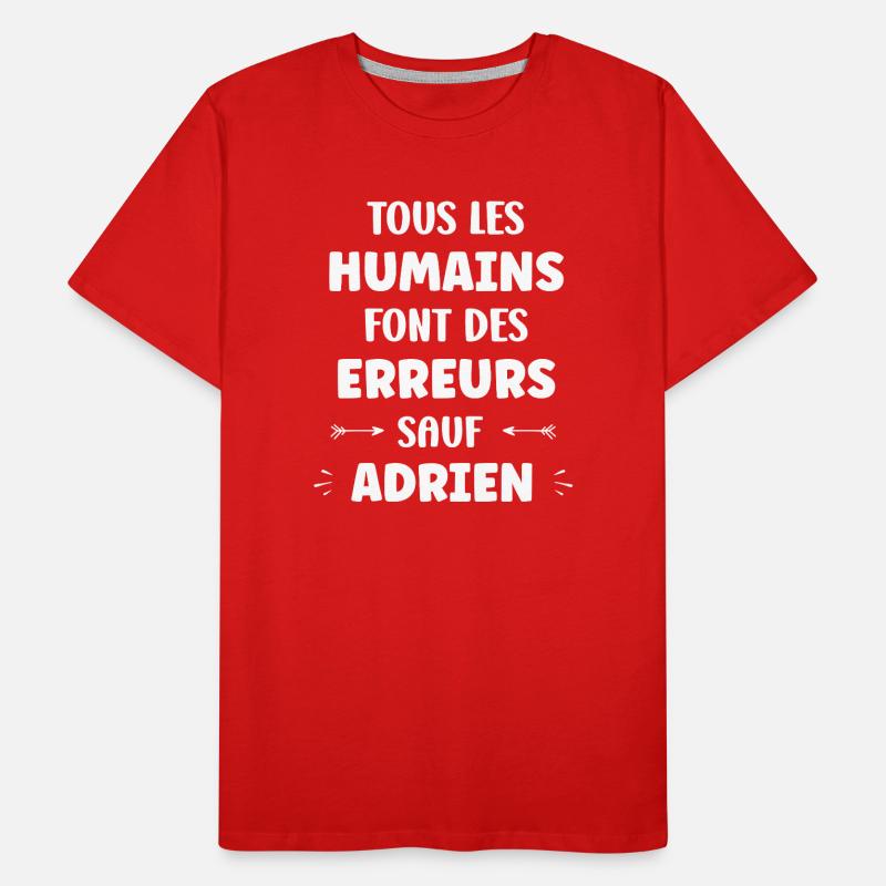 Adrien Sans Errors – Typografie Männer Premium Bio T-Shirt