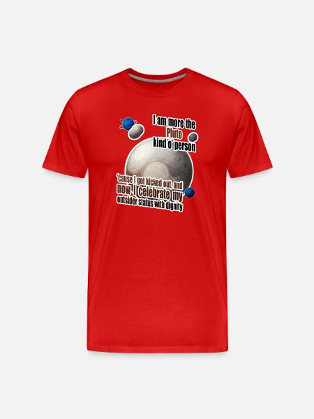 Je suis plutôt du genre Pluton - T-shirt bio Premium Homme - rouge