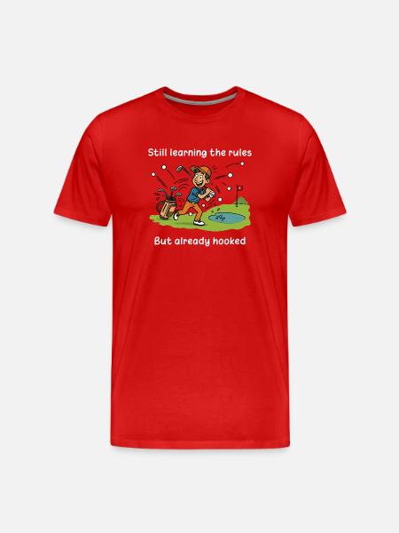 Golf - Style learning - Men's Premium Organic T-Shirt - red
